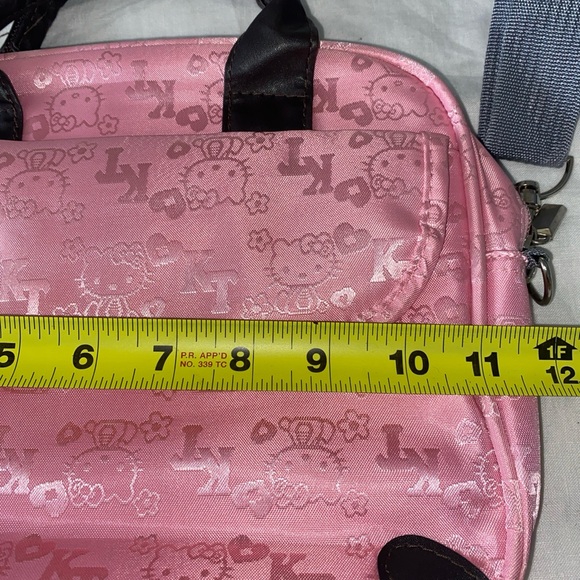 Hello Kitty Embossed Pink Crossbody Messenger Bag Laptop - Picture 5 of 10